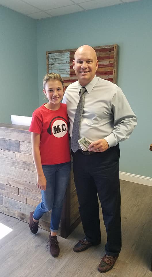 Young Girl Donates to Veterans
